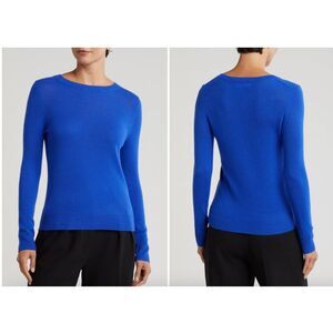 NEW Nordstrom Cashmere Blue Surf Crewneck Sweater  Women's Size Large